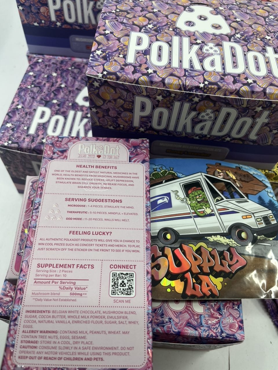 polkadot chocolate bar