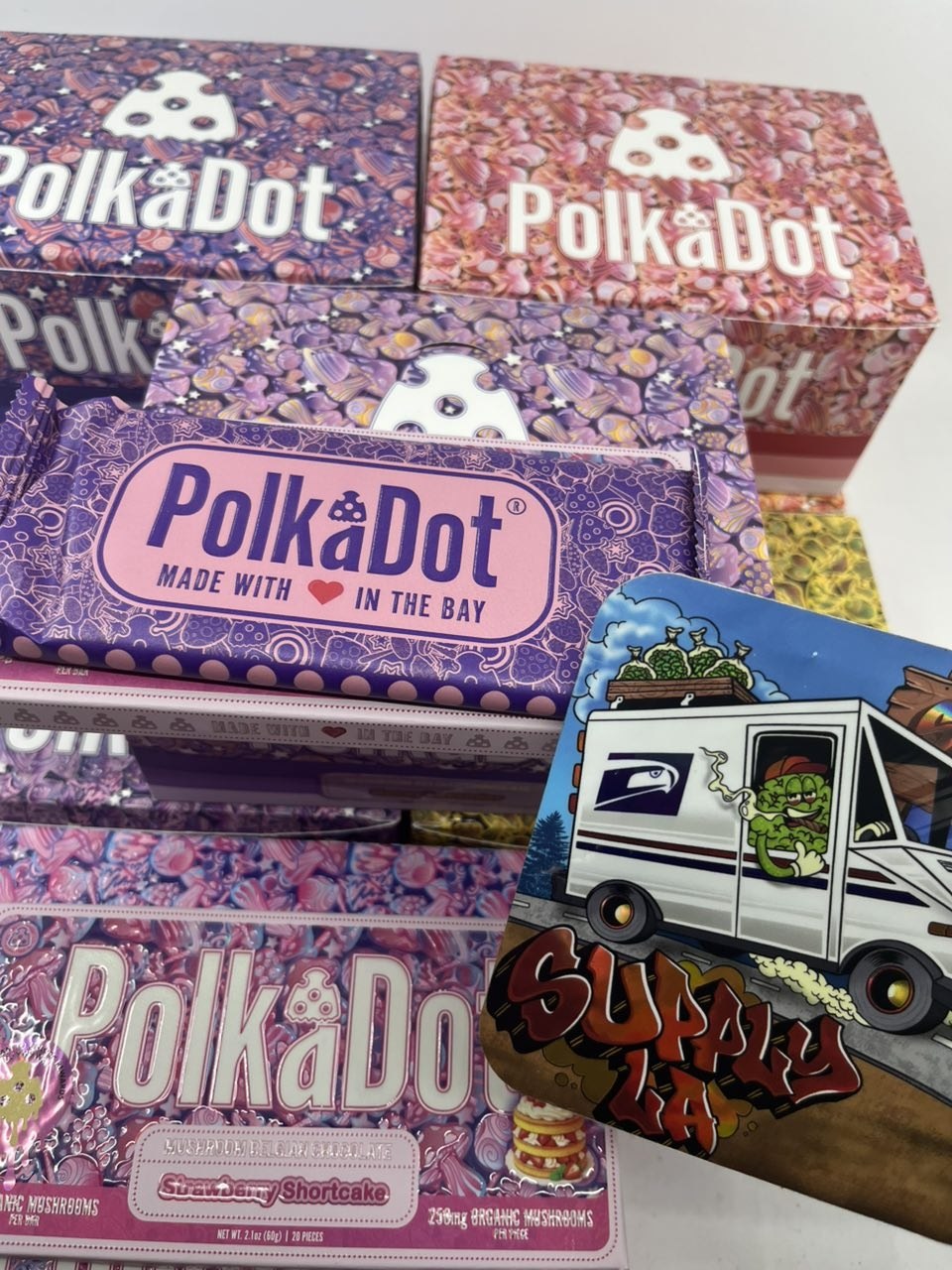 polkadot chocolate bar